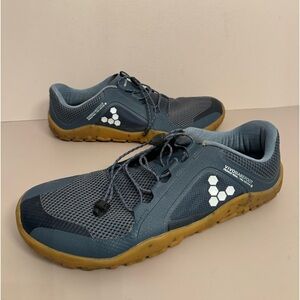 Vivobarefoot Primus Trail II FG Barefoot Shoes Blue Minimalist Mens Sz 45/12